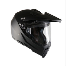 Casco de motocicleta de cara completa, accesorio de moto de carreras, color negro mate 2024 - compra barato
