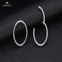 Титановое кольцо для пирсинга носа G23 16 г, 1 шт., кольцо для соска, для септума ушной хрящ 2024 - купить недорого
