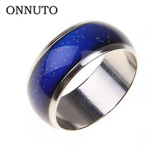 Stainless Ring Changing Color Mood Rings Feeling / Emotion Temperature Ring Wide 6mm Smart Jewelry 2024 - buy cheap