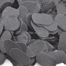 500pcs Felt 35mm oval with Waves Balck Appliques - Mix Free Shipping 2024 - buy cheap