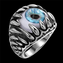 Mens Rings Wholesale Claw Evil Eye Men's Stainless Steel Ring Bague Homme Party Punk Rock Fashion Jewelry Cool rings for men 2024 - buy cheap