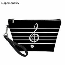 Nopersonality Music Note Women Travel Makeup Bags,Ladies Small Portable Cosmetic Bag,Female Waterproof Beauty Bag Make Up Bag 2024 - buy cheap