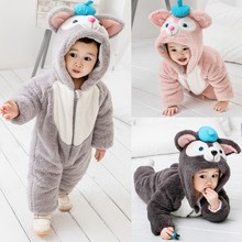 Baby Winter Clothes Cartoon Thicken Climb Clothes Unisex Newborn Toddler Rompers Infant Girls And Boys Velvet Clothing Outfits 2024 - buy cheap