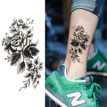 Waterproof Temporary Tattoo Sticker Rose flower Fake Tatto Flash Tatoo Hand Arm Foot Classical Cool for Girl Women Men 2024 - buy cheap