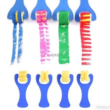 Mini Sponge Paint Roller DIY Kids Child Art Painting Tool Toy Preschool 4Pcs G15 Drop ship 2024 - buy cheap