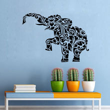 Calcomanía de pared de Ganesha, adhesivo de elefante indio Floral Tribal, arte para pared del hogar, Mural decorativo, Y-493, gran oferta 2024 - compra barato