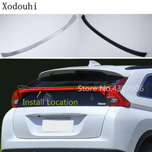 Car Styling Rear Tail Back Spoiler Upper Triangle Wing Window Bezel Trim 1pcs For Mitsubishi Eclipse Cross 2017 2018 2019 2020 2024 - buy cheap