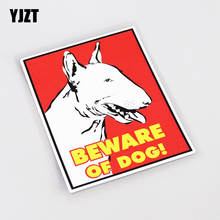 YJZT 9 CM * 11.6 CENTÍMETROS Aviso BEWARE OF DOG Car Styling Adesivo de Carro Decal PVC 13-1023 2024 - compre barato