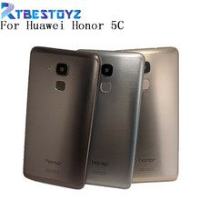 Capa com compartimento de celular e botão de teclado, revestimento de metal genuíno para huawei honor 5c 2024 - compre barato