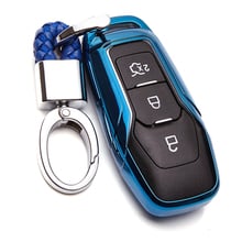 Funda de TPU para llave de coche, accesorio para Ford Mondeo Mk4 Mk3 Fiesta ST Fusion Focus 2 3 s-max Ka c-max Kuga Explorer Ranger, con estilo 2024 - compra barato