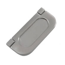 New Hotsale Best Price In Aliexpress promotion Silver Tone Metal Oval Shape Ring Pull Cupboard Door Handle 3" Long 2024 - buy cheap
