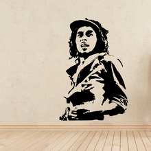 Pegatinas de pared de Bob Marley para niños, calcomanías de pared para decoración del hogar, sala de estar, Muraux, arte Mural A297 2024 - compra barato