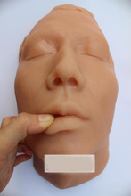 Modelo de cabeza de silicona para sutura facial, cráneo y cabeza, modelo de sutura para el rostro, modelo de estudio cosmético minimalista 2024 - compra barato
