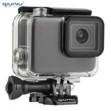 Capa protetora para mergulho qiuniu, capa à prova d'água para gopro hero 7, cor prata/branca 2024 - compre barato