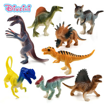Simulação de tiranossauro rex triceratops, figuras de animais, dinossauro, decoração da casa, acessórios de decoração, estatueta de brinquedos para crianças 2024 - compre barato