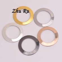 ZHU RU para collar y pendientes, 10 unids/lote, 28,5mm, turbina solar, eclipse, Saturno, aura, forma de guirnalda de Nido de Pájaro, DIY 2024 - compra barato