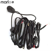 Marloo Universal offroad LED Light Bar Led Work Fog Light Wiring Harness Kit 40A 12V On Off Switch Relay Fuse - For 1 Light 2024 - buy cheap