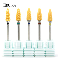 ERUIKA 1PC Amarelo Cortador de Trituração para a Máquina De Manicure Pedicure Elétrico Prego Broca Cerâmica Aparelhos Arquivos Unhas Acessórios 2024 - compre barato