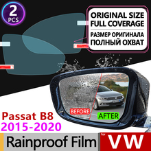 for Volkswagen VW Passat B8 2015 -2020 Full Cover Anti Fog Film Rearview Mirror Rainproof Foils Anti-Fog Films Clear Accessories 2024 - buy cheap
