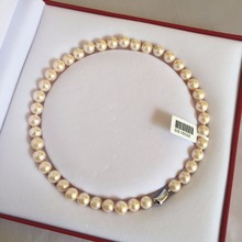 9-10MM 1pc / lot  AAA Oval - Round Shape Natural Flawless Freshwater Pearl Jewelry Necklace 2024 - buy cheap