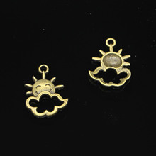 135 pcs Antique Bronze Plated sun cloud Charms for Jewelry Making DIY Handmade Pendants 20*17mm 2024 - buy cheap