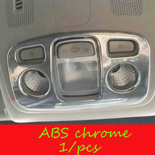 Guarnição escudo estilo do carro acessórios 1 pçs abs chrome para citroen c4 2016 frente do carro lâmpada de leitura abajur luz painel cobrir 2024 - compre barato