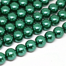 Pretty peacock green acrylic 4-14mm round shell pearl unique gems fit diy necklace bracelet loose beads 15inch B1607 2024 - buy cheap