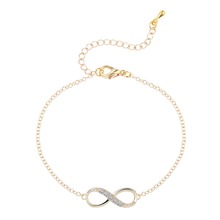 QIAMNI 10pcs/lot Wholesale CZ Infinity Bracelet for Women Girls Fashion Jewelry Pulseira Masculina Friendship Bracelets bijoux 2024 - buy cheap