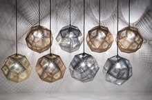 Replica gravura sombra pingente de luz 32cm/48cm 110-240v cobre aço inoxidável pingente lâmpada luzes para sala de jantar