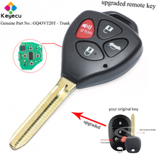 Keyecu atualizado keyless entrada chave do carro de controle remoto-315 mhz & 4d67 chip-fob para toyota avalon solar p/n: gq43vt20t-tronco 2024 - compre barato