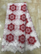 Tejido de encaje africano de doble color de encaje de gasa Suiza africana de alta calidad de tela de encaje francés para boda de encaje LYY902A 2024 - compra barato