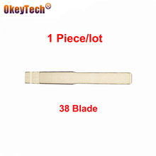 OkeyTech 38 Car Key Blade For Ford Focus Mondeo CMAX FIESTA GALAX KD Keydiy Replacement Folding Flip Remote Uncut Blank Blade 2024 - compre barato