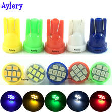 AYJERY Hot Selling 2000 PCS T10 W5W 194 168 1206 8 SMD 8 LED 12V DC LED Instrument Light Indicator Lamps Wedge Bulbs Mix Colors 2024 - buy cheap