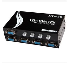 4 Port VGA Manual Video Sharing Switch Widescreen 1 Monitor to 4 PC 2024 - buy cheap