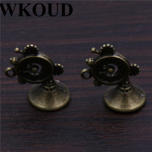 WKOUD 10pcs Bronze Color retro stage clock series earrings necklace pendants DIY jewelry accessories 2024 - buy cheap