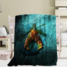 Aquaman Blankets Travel Sofa Coral fleece fabric Blankets Soft Custom Flannel Blanket for sofa/Bed/Car Portable Blankets 2024 - buy cheap