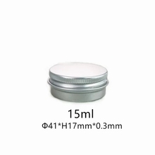 15g aluminum empty cosmetic container with lids 15ml small round lip balm tin solid perfume cosmetic packaging jar sample bottle 2024 - buy cheap