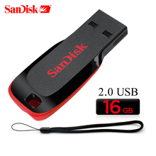 SanDisk pen drive 2.0 usb flash drive techkey 8gb 16gb 32gb 64gb 128gb Genuine Cruzer Fit CZ50 flash memory stick pendrive mini 2024 - buy cheap