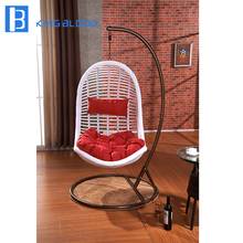 outdoor garden durable White rattan wicker swing hanging chair with best price 2024 - buy cheap