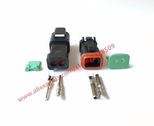 Conector de Terminal automotriz, accesorio macho y hembra, impermeable, DT, 2 pines, Deutsch, DT04-2P-E005, 10 DT06-2S-EP06 2024 - compra barato