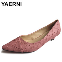 YAERNI New Sexy Pointedtoe High Heels Women Heeled Shoes Fashion Women's Pumps Office Ladies BrandShoes Low Heels Pink BlackE808 2024 - buy cheap