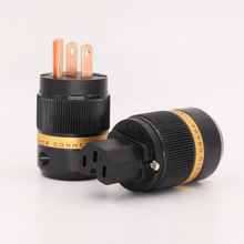 Штепсельная Вилка американского стандарта, медный разъем стандарта IEC Hi-Fi для шнура питания, красная, пара viборг VM501 + VF501 2024 - купить недорого