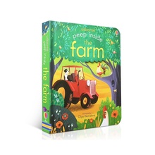Libros de imágenes educativos originales para bebé, regalo de primera infancia, Peep Inside The Farm, en inglés 2024 - compra barato