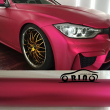 Rose Red Metallic Matt Vinyl Matte Chrome Car Wrap Foil With Air Release Film Whole Body Wrapping Sticker 1.52x20 meters 2024 - buy cheap