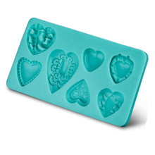 Loving Heart Shape Instant Fondant Silicone Lace Mold Cake Mold Baking Tools Cake Decorating Tools D326 2024 - buy cheap
