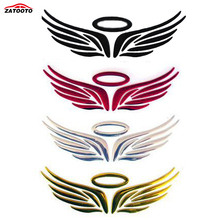 (120 pieces/lot) Wholesale Wing 3D PVC Funny Car Decals Stickers Gold/Silver/Red Windshield Door Bumper Stickers Car Styling 2024 - buy cheap