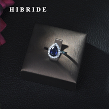 HIBRIDE, классические женские ювелирные изделия для помолвки и вечеринки, высокое качество, большая капля, искусственные камни с цирконием 2024 - купить недорого