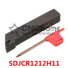 Herramientas de corte de torno SDJCR1212H11, 12x12mm, SDJCR de torneado externo, inserto de carburo DCMT11T304 o DCMT11T308 2024 - compra barato