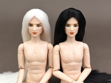 1/6 BJD 20 Joint Black Nude Doll with Head Hair Doll Makeup Doll Gift Doll Accessories Baby Toy 2024 - buy cheap