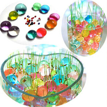 100 Pcs Pearl Shaped Crystal Soil Water Beads Mud Grow Magic Jelly Balls Home Decor Aqua Soil Wholesales Hydrogel 2024 - buy cheap
